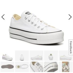 Converse Chuck Taylor All-Star Lift White Platform Sneaker Women’s NWT